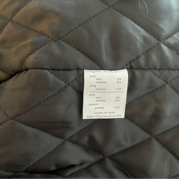 Oak+Fort flannel checkered coat grey size medium men’s - Picture 5 of 6